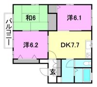フォブール葉座の間取り画像