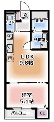 セレニティ大池町A棟の間取り画像
