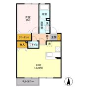 ペニーレーン ABの間取り画像