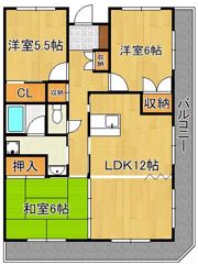 エクセレント中井の間取り画像