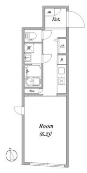 スマートヴィラ中延 参番館の間取り画像