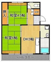 ビレッジハウス苅田3号棟の間取り画像