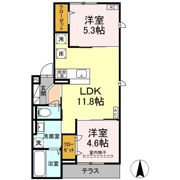 Dアセット武蔵台の間取り画像