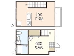 リノリノアパートメント五日市の間取り画像