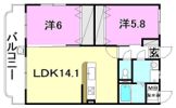 ユーミー栗林の間取り画像