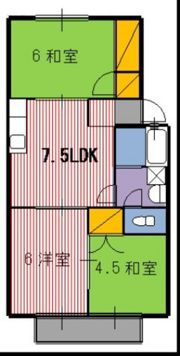 ハイマート東原の間取り画像