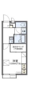 レオパレスパル北方Ⅲの間取り画像