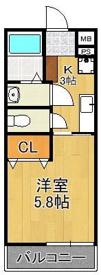 DK Relaciones A棟の間取り画像