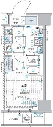 GENOVIA西横浜の間取り画像