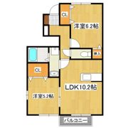 ラ・ポールAの間取り画像