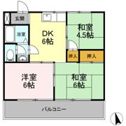 晴新コーポラスの間取り画像