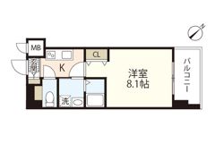 Ruex（ルークス）比治山橋の間取り画像