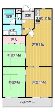 シャトー洗堰の間取り画像