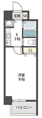 パークヴュー北梅田の間取り画像
