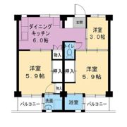 ビレッジハウス水島1号棟の間取り画像