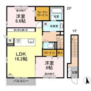 レーブコートの間取り画像