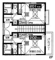 キャトルひばりが丘の間取り画像