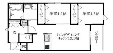 ニーノ余戸東の間取り画像