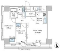 ベルファース芝浦タワーの間取り画像