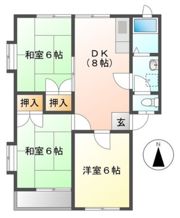 コーポ金子Bの間取り画像