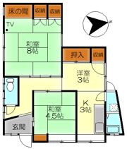 上山田町2番アパートの間取り画像