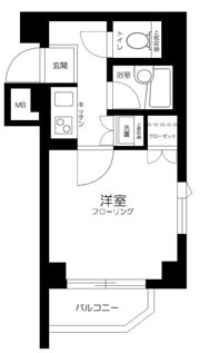 ルーブル中野坂上参番館の間取り画像