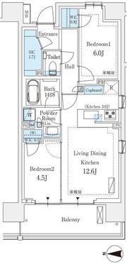 パークホームズ浦和仲町プレイスの間取り画像