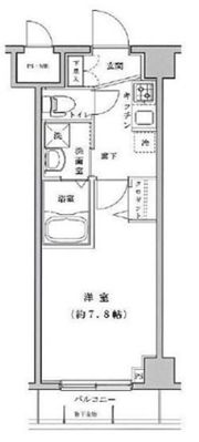 ライジングプレイス押上二番館の間取り画像