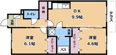 ジャルダンドゥトゥルヌスゥルの間取り画像