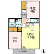 アムール A棟の間取り画像