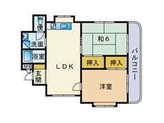 ユートピア八田の間取り画像