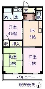 セフィーロ横尾の間取り画像