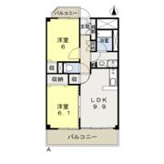 カーサフィオーレ西市駅前の間取り画像