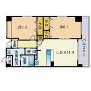 ヴェルジェ高宮東の間取り画像