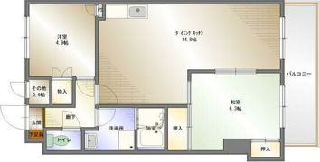 シャトーマスヒコの間取り画像