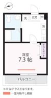 ハーミットクラブハウス衣笠ⅡA号棟（仮）の間取り画像