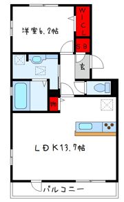 カーサ高善A棟の間取り画像