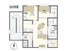エフェクト地御前北の間取り画像