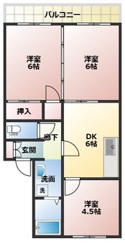 セジュールさつきの間取り画像