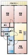 セジュールさつきの間取り画像