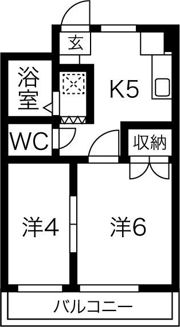 コーポ川原の間取り画像