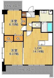 サンシャイン．サファイア・プリンセス戸畑の間取り画像