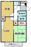 ハイツサンライフ郡家の間取り画像