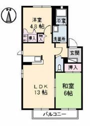 ソレイユさえきの間取り画像