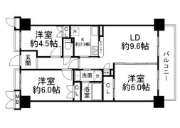 グランフェルティ神戸山手通りの間取り画像