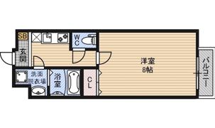 アンリ北詰の間取り画像