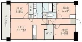 アルファスマート九品寺の間取り画像