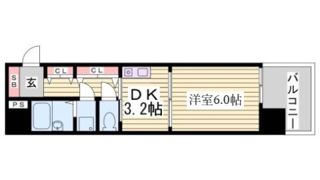 プレサンス新神戸の間取り画像