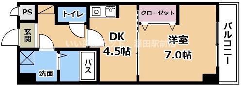 ヴェルジュ南草津の間取り画像