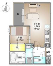 REGALEST 庭瀬Ⅰの間取り画像